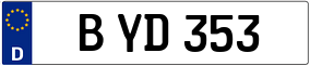Trailer License Plate